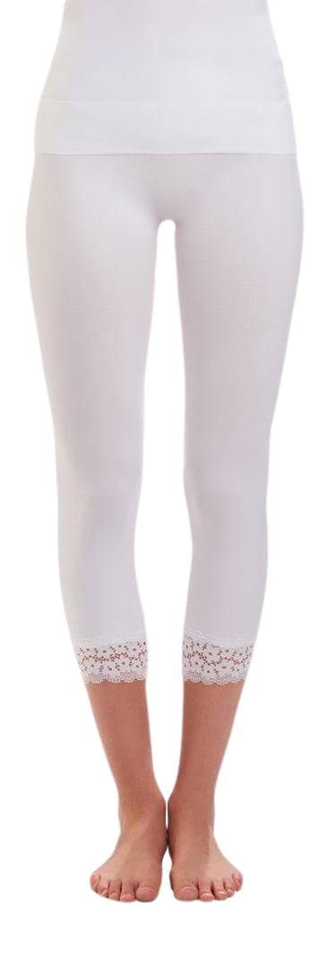 Charlie Paige Lace Capri Leggings- LG 