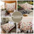 thumbnail image 6 of Pink Orange Teal Spring Floral Tapestry for Bedroom Wall Hanging Tapestry,Watercolor Botanical Summer Flowers Ceiling Backdrop Tapestries Poster Blanket Wall Decor for Living Room 51" x 59", 6 of 8
