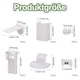 thumbnail image 2 of Estrela Soporte de abrazadera plisada, juego de 4 soportes para persianas plisadas, Ancable Soporte Klemmfix para persianas sin taladrar, Soporte autoadhesivo Klemmfix para persianas plisadas con, 2 of 7