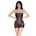 thumbnail image 3 of Vestido sexy sin tirantes con perspectiva ultrafina y tentación para mujer sexy con caderas ceñidas, 3 of 3