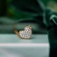 thumbnail image 2 of 2Ct Round Cut Lab Created Diamond Women's Heart Pendant 14K Yellow Gold Plated, 2 of 4