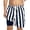 shorts 2#Navy, variant on Boy Shorts Elastic Waist UPF 50+ Two Tone Striped Print Baggy Beach Shorts with Mesh Pockets for Toddler Kids Youth Summer,Pink