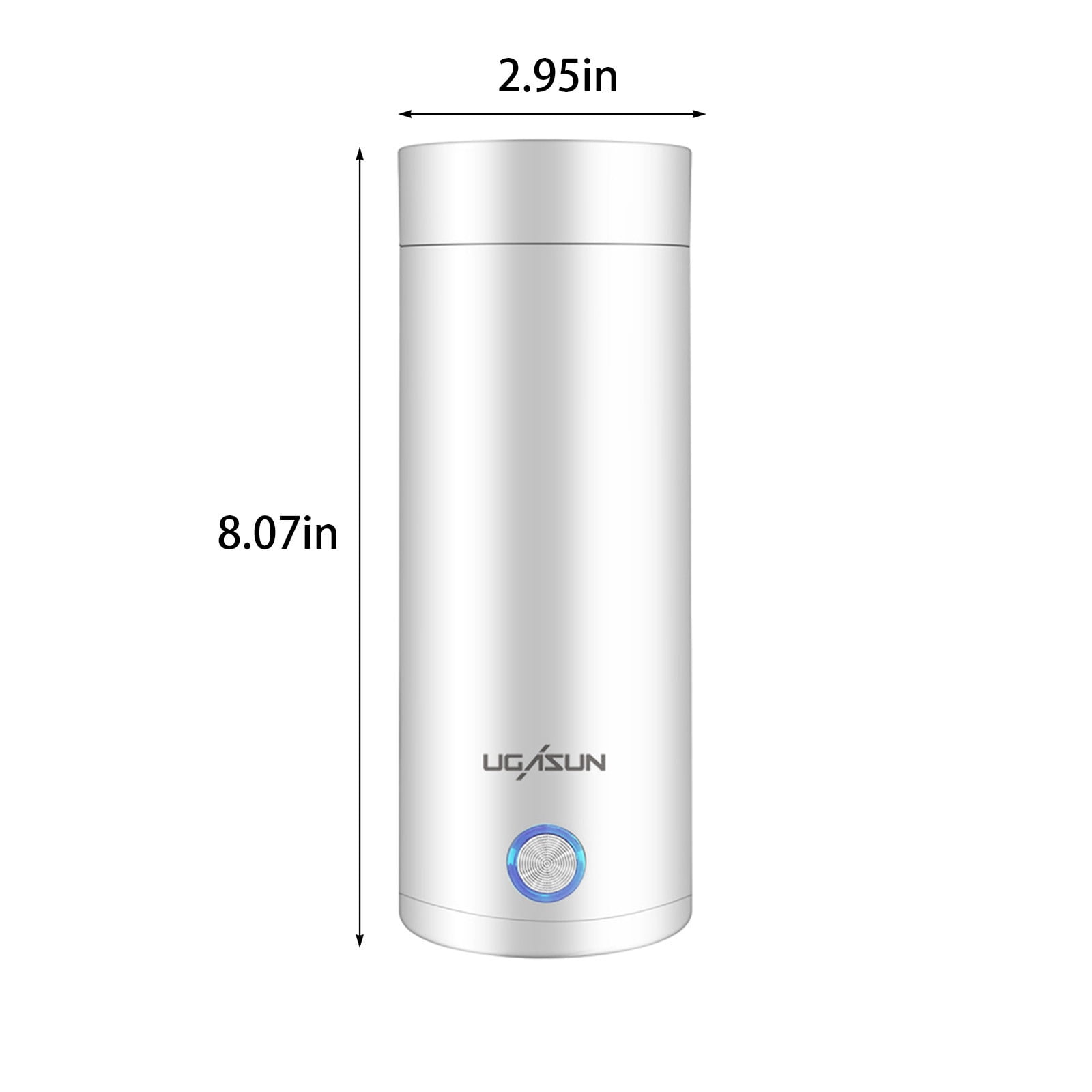 PATLOLAV Portable Mini Electric Kettle for Travel ,Small Electric Thermos Heating Cup or Bottle - Single Size Personal Tea Maker Quick Boiling Hot Water Boiler 400ml Electric Kettle