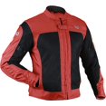 thumbnail image 2 of WD Motorsports Miami Mesh Motorcycle Jacket for Adventure Riding - Lightweight with Reflective Panels - Best Biker Textile Jacket - CE Armored (Red, Medium), 2 of 4