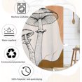 thumbnail image 4 of Boho Abstract Mushroom Shower Curtain Vintage Mid Century Modern Shower Curtain for Bathroom Set Minimalist Sun Leaf Fabric Waterproof Shower Curtain for Bathtub Decor Decoration 72x72 Inch, 4 of 6