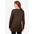 thumbnail image 2 of Woman Within Plus Size Perfect Long-Sleeve Crewneck Tunic, 2 of 6