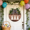 thumbnail image 4 of YingYouFu Easter Welcome Sign Wooden Handcrafted Rural Style Door Hanger for Indoor Outdoor Home Decor Spring Holiday Greeting and Wall Decoration, 4 of 6