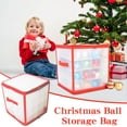 thumbnail image 4 of Christmas Ornament Storage Box with 4 Trays,Holds Up to 64 Ornaments Decoration Balls,Plastic Christmas Ball Organizers,Holiday Storage Container with Removable Dividers, 4 of 6