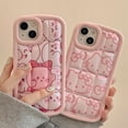 thumbnail image 2 of Funda de teléfono con dibujos animados para iPhone, carcasa trasera suave anticaída, color rosa, Kirbies, Sanrio, Hello Kitty, para iPhone 14, 13, 12, 11 Pro Max, 14 Pro, regalo para niña Fivean unisex, 2 of 2