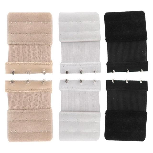 6Piece Apricot Bra Extender, 3 Hooks, Ladies Bra Extension Strap