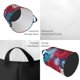 thumbnail image 4 of Cesta para ropa sucia Ariel redonda de una sola capa, duradera, de tela Oxford, impermeable, portátil, plegable, para baño, bolsa de almacenamiento de ropa con asa, tamaño mediano., 4 of 7