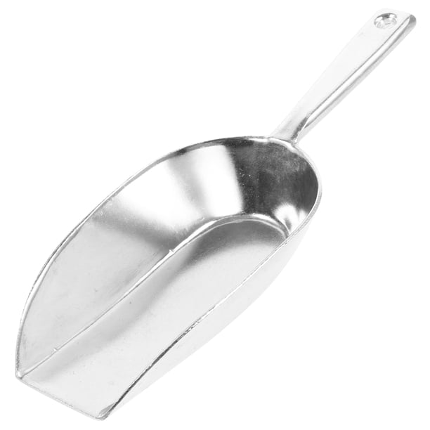 Pala de harina de aleación de aluminio Cucharas para alimentos Prácticos polvos de proteína de hielo Pala Cuchara de cocina para el hogar Restaurante Tienda de té con leche (tamaño S)