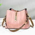thumbnail image 3 of Faraee Tote Bag for Women Leather Shoulder Hobo Handbags Large Crossbody Bags Purse Satchel Pink, 3 of 4