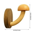 Chunleiiii Rack Extension Wood Coat And Hat Hook Punch Solid Wood Coat Hook Log Coat Hanger Door