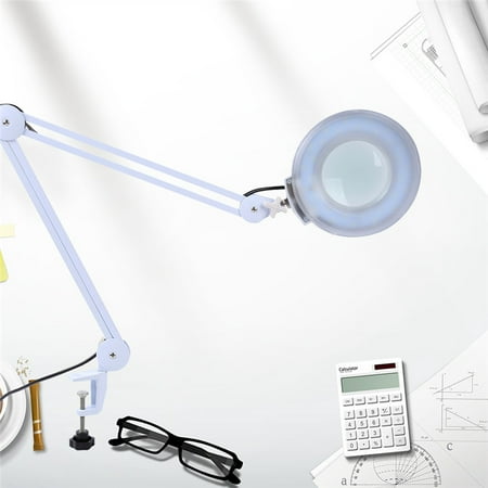 5x Magnifying Lamp With Clamp Mount Desk Light For Home 5x Magnifying Lamp With Clamp Mount Desk Light For Home Spa Salon Adjule