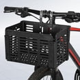 thumbnail image 3 of Bike Basket Wire Mesh Folding Front Handlebar Hanging Basket Pannier, 3 of 8
