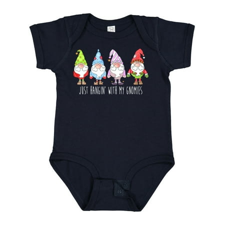 

Inktastic Christmas Hangin with My Gnomies Boys or Girls Baby Bodysuit