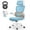 Blue, variant on COOLHUT Ergonomic Office Chair, High Back Mesh Desk Chair with Lumbar Support and Adjustable Headrest, Swivel Home Office Chair, Computer Gaming Chair, 400lbs, Black