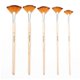 thumbnail image 1 of 5 Pcs Fan Paint Brushes, Oil Acrylic Paint Brushes, Fan Brush for Painting, Nylon Hair Watercolor Fan Brushes, 1 of 5