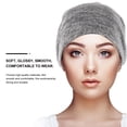 thumbnail image 6 of EXHUMKY Grey Satin Night Sleeping Hat for Adult Hair and Comfort, Cap 1 Pc, 6 of 6