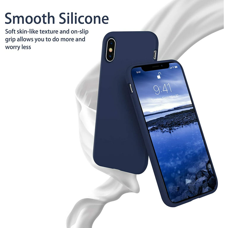 For iPhone XS Max Case Skin-Friendy Shockproof Silicone TPU Phone Back  Cover For iPhone X