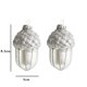 thumbnail image 3 of 2pcs Silver Acorns Christmas Tree Ornaments Glass Decorations Acorns Christmas Pendant New Year Home 2024 Noel, 3 of 5