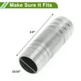 thumbnail image 4 of Conectores de Manguera Barb de Unique Bargains para Aire Agua Aceite Gas Combustible Conector de Tubo de Manguera de 15/16" Acero Inoxidable 2 Pcs, 4 of 6