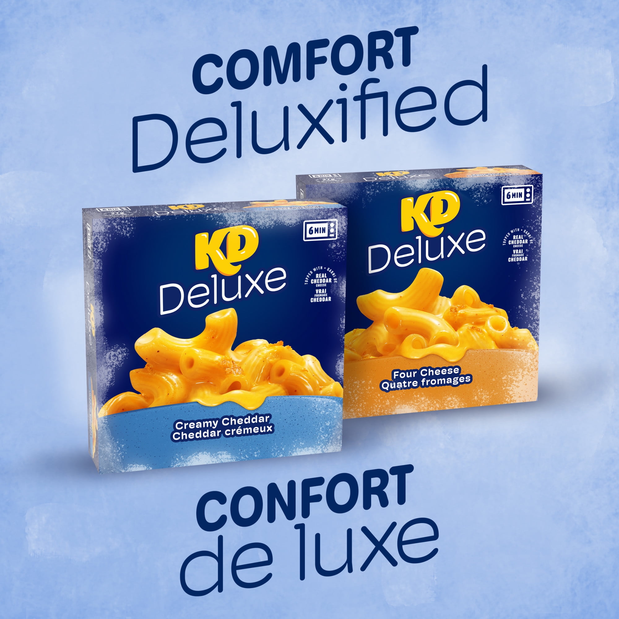 Macaroni Et Fromage Au Cheddar Crémeux Surgelé Kd Deluxe, Boîte 340 g