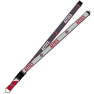 San Diego State Aztecs Lanyard Keychain 2-sided Breakaway Clip GRAY University of