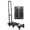 Black2, variant on Silent Hand Truck Upgraded Capacity Convertible Heavy Duty Luggage Cart Small with Wheels Rolling for Moving Car Automotive