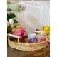 thumbnail image 3 of 1pc Handmade Rattan Serving Tray - Double Ear Tea Tray, Fruit Plate, Bread Snack Basket, Storage Woven Basket, Heat Insulation Trivet Mat - Perfect Fo, 3 of 5