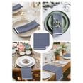 thumbnail image 4 of Cloth Napkins 1 Piece - 20x20 Inches, Farmhouse Navy Blue White Striped Washable Reusable Table Napkins, Modern Stripes Soft & Absortbent Dining Napkin for Party Wedding Hotel Restaurant, 4 of 8