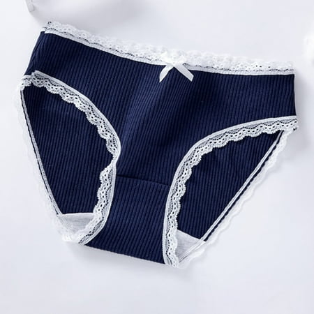 

Just Clearance! Women Solid Color Briefs Middle-waisted Hip-lifting Pure Cotton Skin-friendly Panties Breathable Elastic Underpants