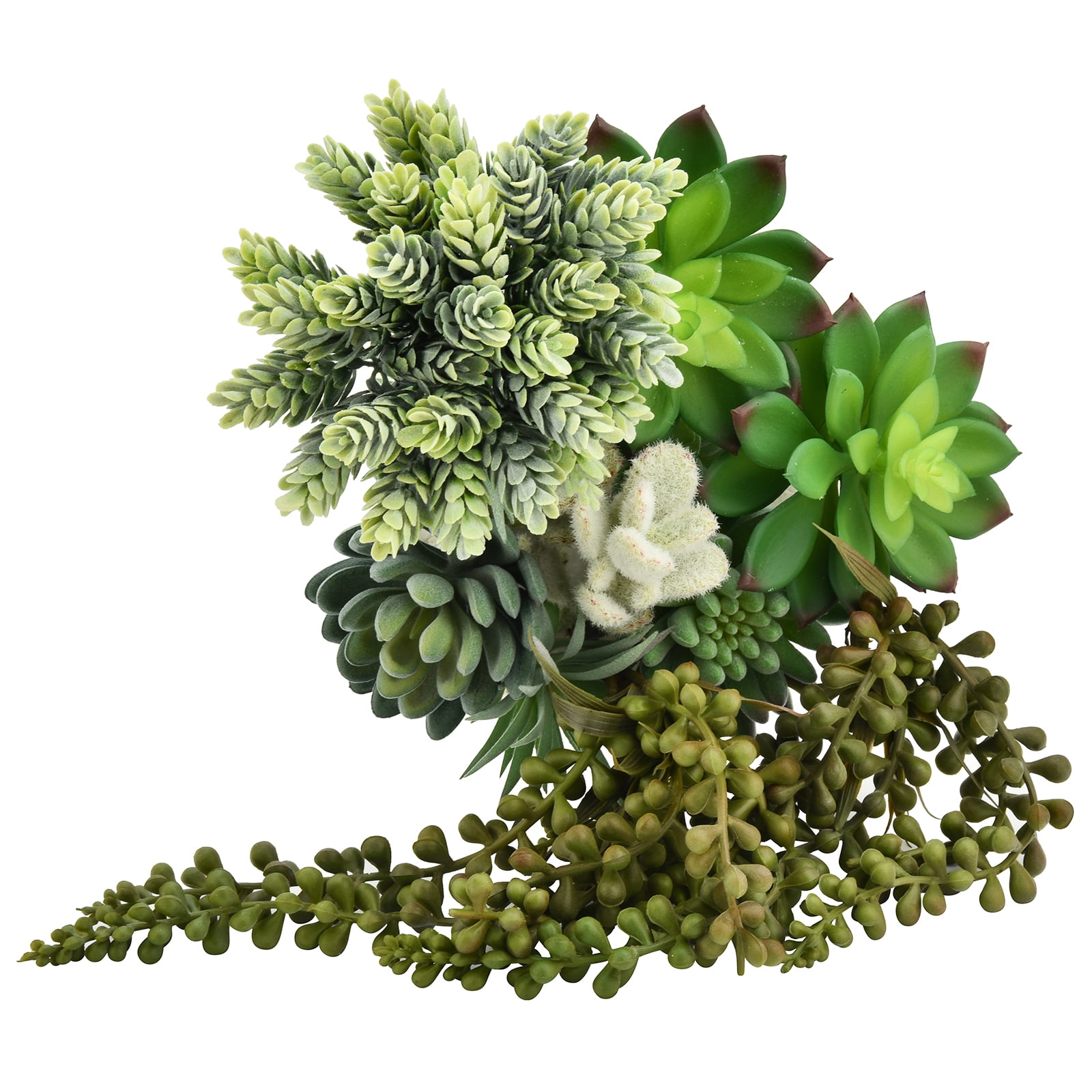 Thatswut - 12 Pack Bulk Large Assorted Realistic Artificial Faux Succulents Aloe Plants Realistic Fake Succulent Plants