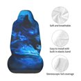 thumbnail image 3 of Lsque Blue Fire Cool Wolf Pattern Car Seat Covers for Front Seats , Waterproof Seat Covers for Cars, Sporty Front Seat Covers,Car Seat Cover Protector Front Seats, 3 of 5