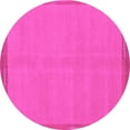 thumbnail image 1 of Ahgly Company Indoor Round Abstract Pink Modern Area Rugs, 3' Round, 1 of 4