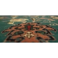 thumbnail image 4 of Noori Rug Wali Sonay Hand Knotted Wool Green Area Rug, 4 of 5
