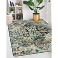 thumbnail image 2 of Wonnitar Decor 5'x7' Area Rug for Living Room Boho Floral Washable Bedroom Rugs, 2 of 9