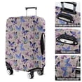 thumbnail image 5 of Beige Butterfly Flower Pattern Luggage Cover Fashion Suitcase Cover Baggage Covers Fit 25-28 Inch Luggage (Go Travel), 5 of 5