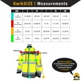 thumbnail image 3 of KwikSafety (Charlotte, NC) GALAXY SoftShell Safety Jacket (LIMITED EDITION PATTERN) Class 3 Hi Visibility Water Resistant ANSI OSHA Reflective Hoodie Winter Construction Gear Men | Yellow Extra Large, 3 of 6