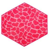 Furnish My Place Animal Print Rug - 6 ft. Hexagon, Giraffe Girly Giraffe, Nylon Rug for Patio, Garden, Hallway, Living Room