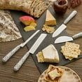 thumbnail image 5 of Twine Tiles Cheese Knives Set for Hard and Soft Cheese, Bread, Set of 4, 5 of 6