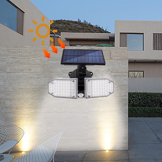 Antqov Solar Light Wall Light Motion Sensor Outdoor Light Regulating Light