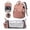 Pink, variant on Multi-functional diaper backpack with changing pad, foldable crib, insulated bag, and USB charging port. A large-capacity travel bag suitable for parents, in gray.