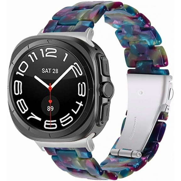 REQO Resin bands Compatible for Samsung Galaxy Watch 7 Ultra, Galaxy Watch 8 Ultra Men's and Women's stylish lightweight strap for Galaxy Watch Ultra 47mm Smartwatch(2025/2024)