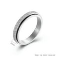 thumbnail image 6 of Rainbow/Gold/Silver/Rose Gold Band 3mm Men Womens Stainless Steel Ring Size 5-10, 6 of 8