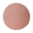 thumbnail image 2 of Eden Woven Braided Velvet Table Placemats 15 Inches Round Set of 6 Non-Slip Dining & Kitchen Table Mats Dusty Rose, 2 of 2