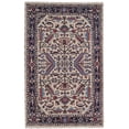 thumbnail image 2 of Rugsotic Carpets Hand Knotted Wool & Silk Eco-Friendly Oriental 9'x12' Area Rugs Rectangle White Blue Classic Traditional Design High Pile Indoor Handmade Rug for Living Room, Bedroom AF0118, 2 of 4