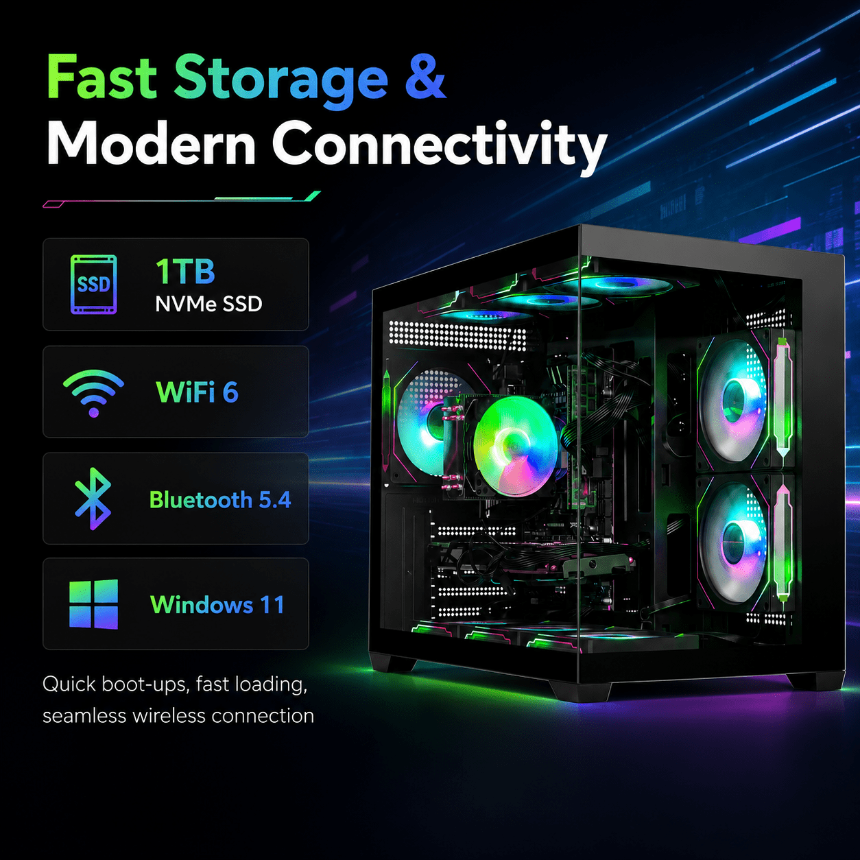 Gaming PC,Core i7-6700K Desktop Computer,Integrated Graphics,16GB Gaming PC,Core i7-6700K Desktop Computer,Integrated Graphics,16GB