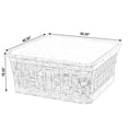 thumbnail image 6 of Beaumont Lane Traditional Outdoor Teak And Marble Coffee Table - Natural, 6 of 6